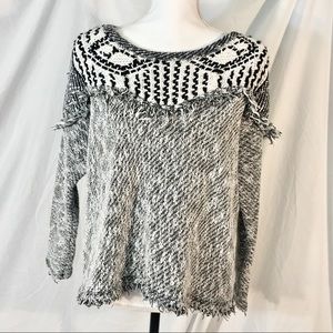 Free People Fringe Detail Sweater